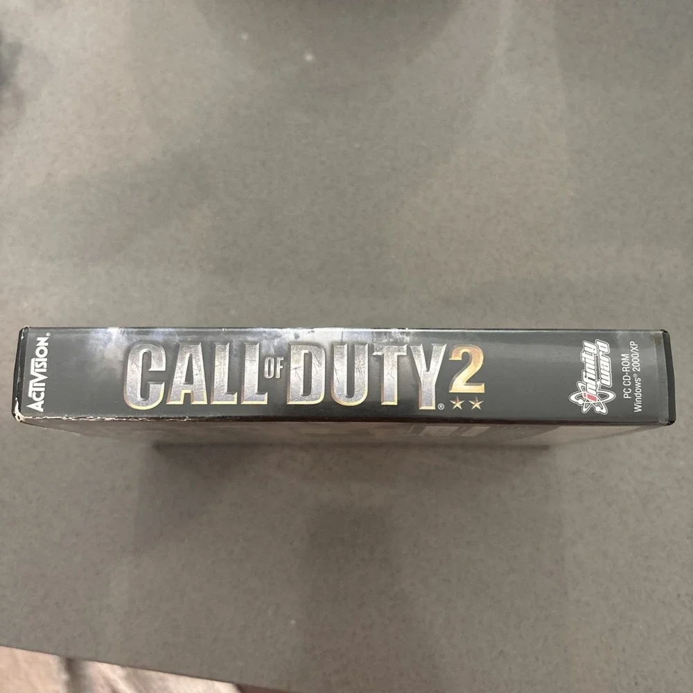 Call of‎ Duty 2 PC CD-ROM Windows Video Game 7 Disc w/ Manual Activision Vintage